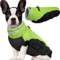 Warm Dog Winter Coat Dog Coats for Small Dogs Waterproof Dogs Jacket with Harness Built in Reflective Cold Weather Coats Windproof Zip-Up Winter Fleece Vest Snowsuit